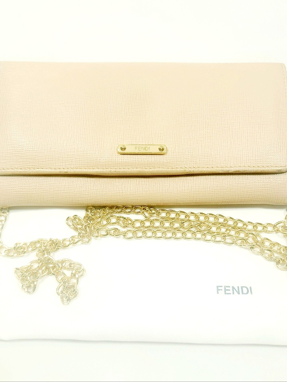 Fendi Leather Wallet On Chain